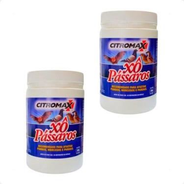 Imagem de Kit 2 Xô Pássaros Citromax Livre de Pássaros - 500g