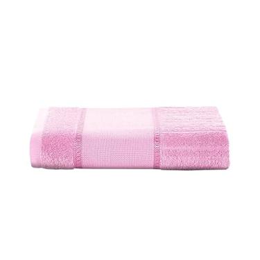Imagem de Toalha De Rosto Firenze III Para Bordar, Liso, 50cm X 80cm, Dohler S.A. (10629 - ROSA MEDIO, 50cm X 80cm)