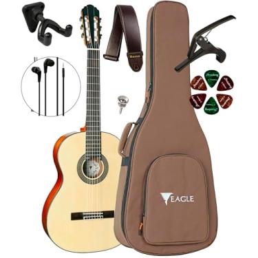 Imagem de Violão Canhoto Eagle Dh69 Acústico Com Bag + Suporte Ibox SPF e Acessórios (NT)