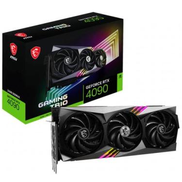 Imagem de Placa de Video MSI GeForce RTX 4090 Gaming Trio 24GB GDDR6X, preto