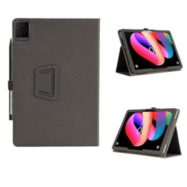Imagem de Capa para tablet TCL TAB 10L Gen 4 Tablet de 10,1 polegadas, ângulos de visualização múltipla, capa fina e leve com suporte para TCL TAB 10L Geração 4 com alça de mão e suporte de lápis, preta