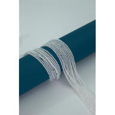 Imagem de Fio Cristal 1mm Vidro Facetado - 40cm com 180 Cristais Coloridos - no-