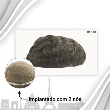 Imagem de Protese Capilar Full Lace Masculina Francesa  20X25 