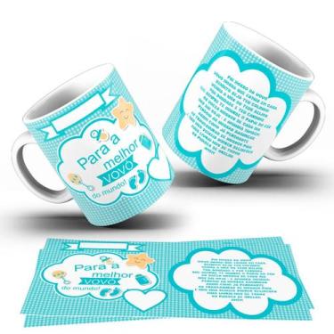 Imagem de Caneca Tema Vó  Caneca de Porcelana  Presente Especial Dia dos Avós - 