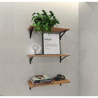 Imagem de Prateleira Madeira Maciça Decorativa em Pinus 20x60cm - Extrado San