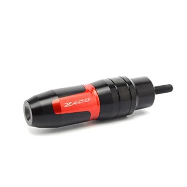 Imagem de XLYJNB Para Kawasaki Z400 2019 Acessórios Uma Peça Proteção contra Queda de Motocicleta Deslizante de Escape Slider Crash Pad Slider Proteção contra Queda (Cor: Vermelho)