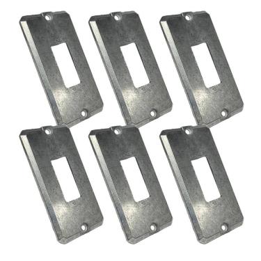 Imagem de Kit 6 Tampa Espelho Condulete 1 Posto 1 Tomada 3/4` Alumínio