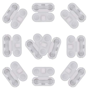 Imagem de Conector de corrente de plástico branco para corrente de contas para persianas rolo e persianas verticais (pacote com 10) (corrente não incluída)