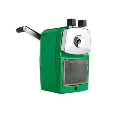 Imagem de Apontador de Mesa Manual para Lapis com Manivela e Deposito Coletor(VERDE,UN1)