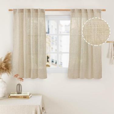 Imagem de Cortinas LAMIT Small Window Linen 86x114cm, semi transparentes, 2 pain