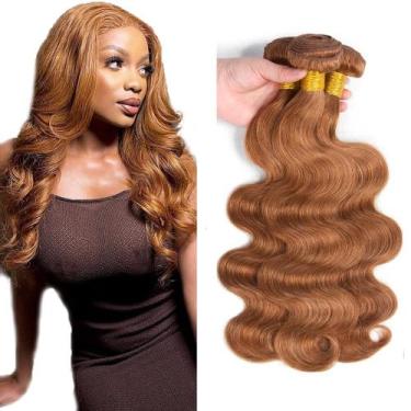 Imagem de Pacote de cabelo AuokMar Body Wave Brazilian Virgin 30 Brown x3 40cm