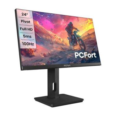 Imagem de Monitor Gamer PCFort T2422 23,8" 100hz Led Full HD - HDMI - VGA - PIVO