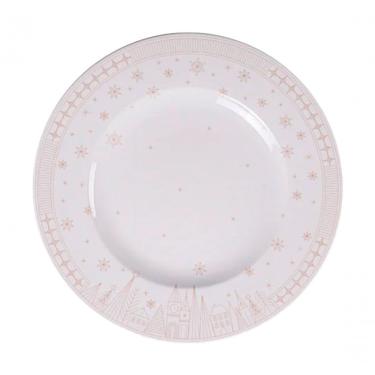 Imagem de Prato Raso Tramontina Natal Noel Em Porcelana 28cm