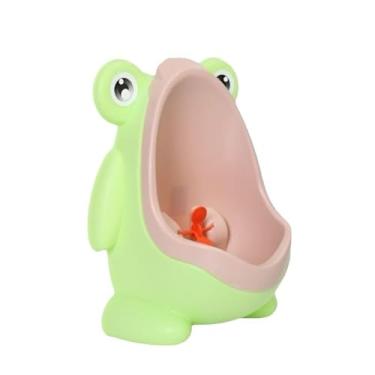 Imagem de Kit 2 Mictório Infantil Sapinho - Penico, Troninho, Pinico e Urinol para Menino Infantil com Alvo Giratório(MICÓRIO VERDE)