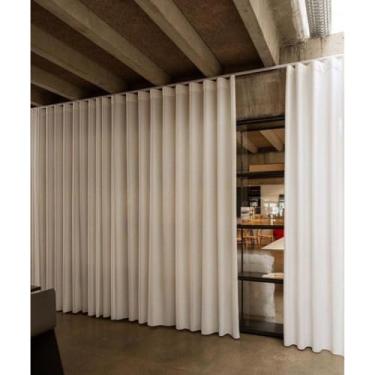 Imagem de Forro Para Cortina De - Tecido Blackout Para Quarto E Sala - Acabamento Perfeito(4,00X2,80 PALHA)