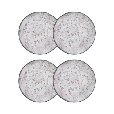 Imagem de Conjunto 4 Pratos Sobremesa 19cm Porcelana Floralis Tramontina
