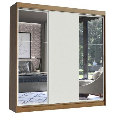 Imagem de Guarda Roupa Casal 3 Portas Correr e Espelho Istambul Madesa