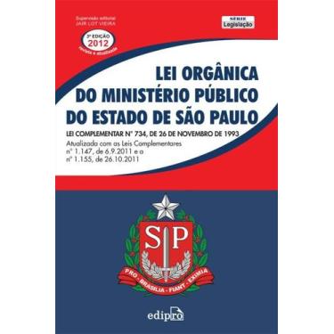 Imagem de Livro - Lei orgânica do ministério público do estado de São Paulo