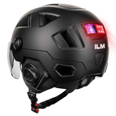 Imagem de Capacete de bicicleta inteligente ILM NTA8776 CE CPSC Luz de freio Blu