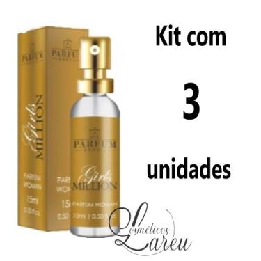 Imagem de +Kit Perfume Fem 15 ml Girls Million (3 un.) - Parfum Brasil