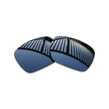 Imagem de MYCOURAG Lentes de reposição polarizadas com proteção UV para óculos de sol Ray-Ban RW4012 Wayfarer (Gen 2) 50 mm, Revestimento espelhado de titânio polarizado, One Size