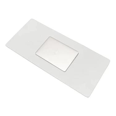 Imagem de Mouse Pad Portátil Minimalista M1 Couro Ecológico Grande 90x40 Branco - Masterpad