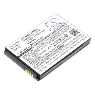 Imagem de MAUSOCELA Bateria de substituição de rádio bidirecional de 880 mAh para Flipout, Flipout MB511, Flipout ME511, Flipside MB508, K1m, MB508, MB811, QA4, SL7550, Talkabout T72, Tundra VA76R, VA76R