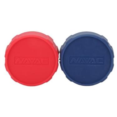 Imagem de NAVAC NMGB1 Botas de manômetro de refrigeração resistentes a impactos | Capas protetoras de borracha Pro Manifold Gauges NMG11A, NMG12A, NMG13A, NMG14A, NMG15A | Serve para 3-1/20.3 cm de diâmetro | 1