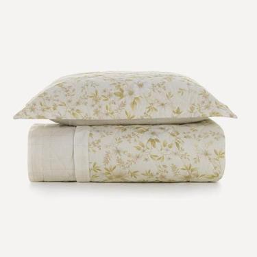 Imagem de Colcha Solteiro com Porta-travesseiro Algodão Eva Karsten, U