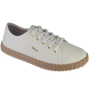 Imagem de Tênis Casual Detalhe Trançado Feminino Moleca Branco - 5696.332-Feminino