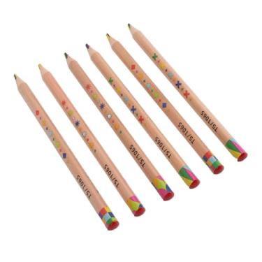 Imagem de SUNGOOYUE Conjunto de Lápis -íris de 5 Peças Com Cores Surpreendentes, Design Triangular para Fácil Aderência, para Criações Artísticas e Anotações