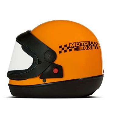 Imagem de CAPACETE FECHADO PRO TORK SPORT MOTO MOTO TÁXI LARANJA TAM. 56