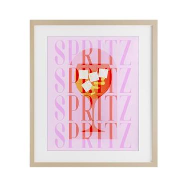 Imagem de Stupell Industries Impressão emoldurada retrô pastel spritz bétula sob vidro, design de Lil' Rue, 53 x 43 cm