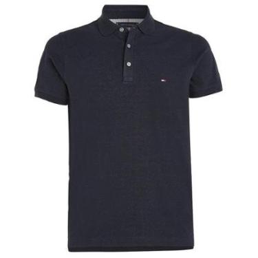 Imagem de Camisa Polo Tommy Hilfiger Cuff Interest Slim Fit Verde-Masculino