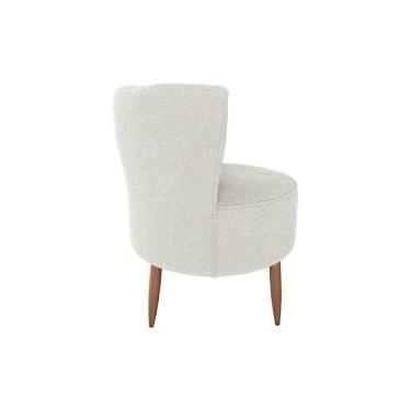 Imagem de Poltrona Decorativa Premium Redonda Savana Matrix Boucle Bege