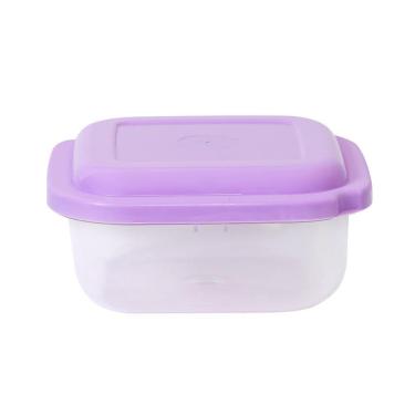 Imagem de Pote Plástico Quadrado 500ml Plasvale Lilás