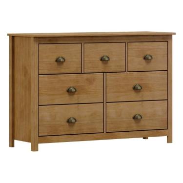 Imagem de Cômoda 7 Gavetas Em Madeira Linha Topázio - Freijó