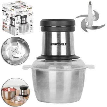 Imagem de Processador De Alimentos Eletrico 127v 200w 2l Com 3 Velocidades + 4 L