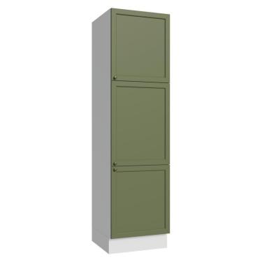Imagem de Paneleiro 60 Cm 3 Portas Vik Madesa Branco/verde