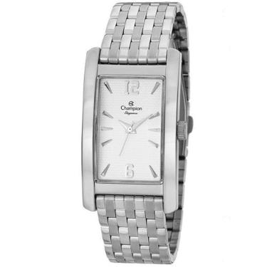 Imagem de Relógio CHAMPION feminino analógico prata branco CN26608Q