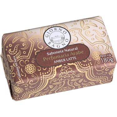 Imagem de Giorno Bagno, Sabonete em Barra para mãos e corpo, Perfumaria Árabe, Aroma Amber Latte, 180g