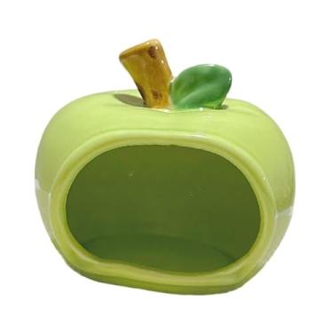 Imagem de Whtkoph Casinha de cerâmica para hamster, comedouro, /habitat para hamster anão, Verde