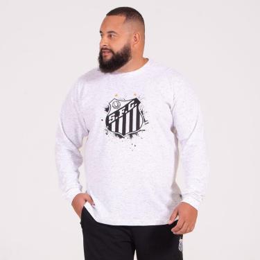 Imagem de Camiseta Manga Longa Large Santos Splash-Masculino