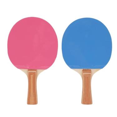 Imagem de RiToEasysports Pás de Tênis de Mesa, Raquetes de Tênis de Mesa Portáteis de Madeira de Borracha Com 7 Camadas Com Estojo de Armazenamento para Jogos Internos e Externos