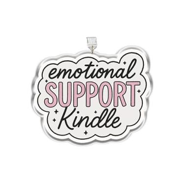 Imagem de MEIYSTICK Suporte emocional pingente de plugue de poeira Kindle, berloques de plugue de pó de acrílico tipo C ou relâmpago, pingentes de acessórios Kindle, presentes de saúde mental para meninos e