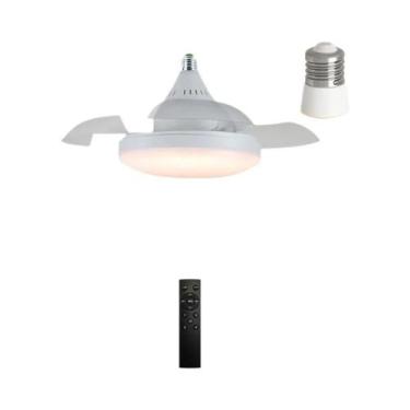 Imagem de Ventilador De Teto Com Luz E Controle APP Inteligente, Lâmina Retrátil