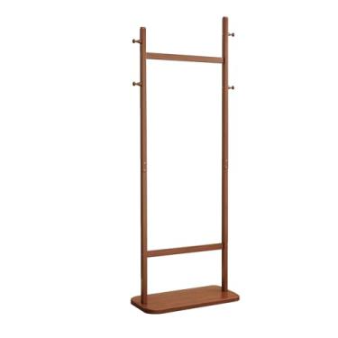 Imagem de Hhsdyl Cabide Roupas Madeira Maciça, Cabide Independente com 4 Ganchos, Cabideiro Robusto para Chapéus, Sacos e Roupas,60cm