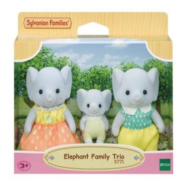 Imagem de TRIO FAMÍLIA DOS ELEFANTES SYLVANIAN  (PAPAI/MAMÃE/BEBÊ) 5771 - EPOCH