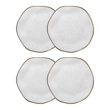 Imagem de Conjunto 4 Pratos Rasos 22,5 cm Ryo Maresia Porcelana Oxford