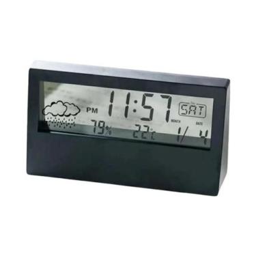 Imagem de Relógio Despertador Digital Transparente Com Calendário, Exibição De T